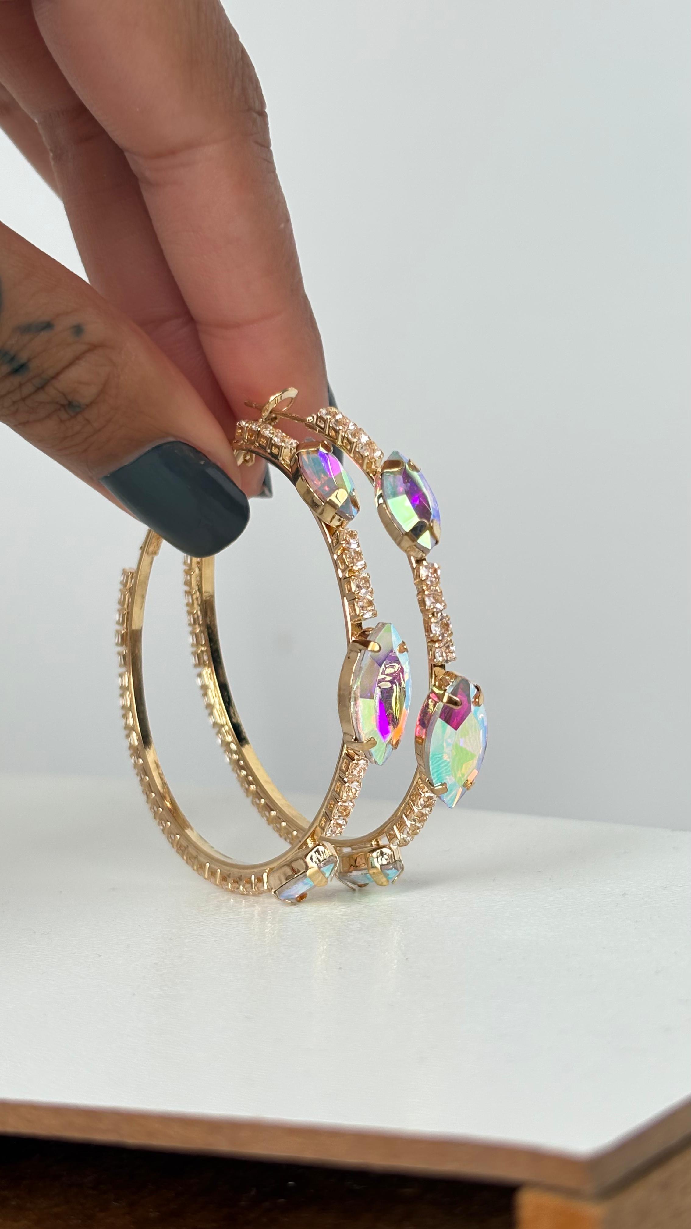 Argola Shine Dourada